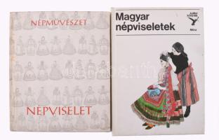 Vegyes népművészeti könyvtétel, 4 db:

Dr. Flórián Mária: Magyar népviseletek. Rajzolta Urai Erika...