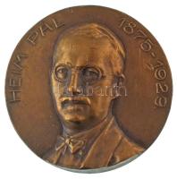 Vastagh György (1868-1946) 1929. "Heim Pál 1875-1929 / Országos Stefánia Szövetség Anyák és Csecsemők Védelmére" kétoldalas, vert bronz emlékérem (60mm) T:AU,XF karc Hungary 1929. "Heim Pál 1875-1929 / Országos Stefánia Szövetség Anyák és Csecsemők Védelmére" double-sided, struck bronze commemorative medallion. Sign.: György Vastagh (60mm) C:AU,XF scratch