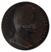 Beck Ö. Fülöp (1873-1945) 1949. "Petőfi Sándor 1823-1849 / A Néppel Tüzön-Vizen Át! 1949.VII.31." kétoldalas, öntött bronz emlékérem (77mm) T:AU,XF TP. 188