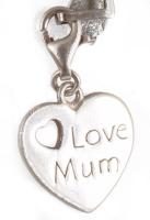 Thomas Sabo szív alakú függő, jelzett, 1,5x1,5cm, nettó 2,4g