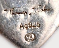 Thomas Sabo szív alakú függő, jelzett, 1,5x1,5cm, nettó 2,4g