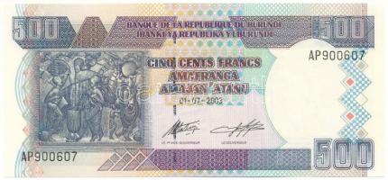 Burundi 2003. 500Fr T:UNC Burundi 2003. 500 Francs C:UNC Krause P#45