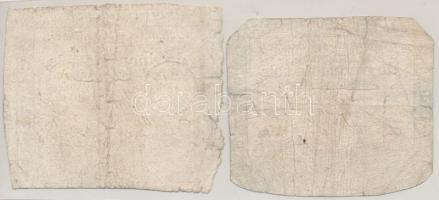 Franciaország 1792-1793. 50s "Assignat" (2xklf) egyik vízjellel, mindkettő szárazpecséttel...