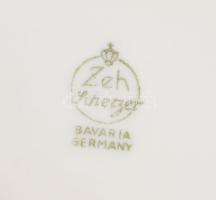 Scherzer mid-century egyszemélyes reggeliző készlet, csésze alátéttel és desszertes tányér. Jelzett,...