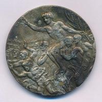 1948. "XIV. nyári Olimpiai Játékok London" ezüstözött Zn emlékérem a magyar résztvevők név...