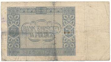 Lengyelország 1940. 5Zl T:VG,G ragasztott
Poland 1940. 5 Zloty C:VG,G sticked