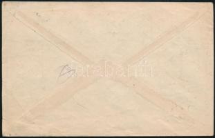 1919 Ajánlott cenzúrázott levél 7 db Baranya bélyeggel, a Károly 10f antikva számokkal! "PÉCS&q...