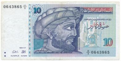 Tunézia 1994. 10D T:F Tunisia 1994. 10 Dinars C:F Krause 87.