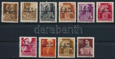 Rozsnyó 1945 10 klf bélyeg Bodor vizsgálójellel (26.000)