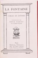 2 db francia nyelvű könyv: Barbier, Auguste: Iambes et poemes. Paris, 1869, E. Dentu. Félbőr-kötésbe...