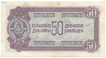 Jugoszlávia 1944. 50D T:F
Yugoslavia 1944. 50 Dinara C:F
Krause P#52