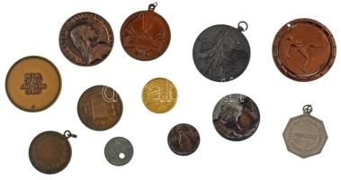 12db-os vegyes sport díjérem, emlékérem, token tétel T:vegyes