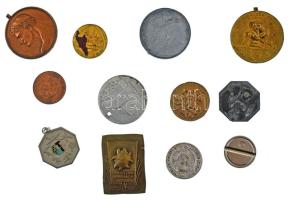 12db-os vegyes sport díjérem, emlékérem, token tétel T:vegyes
