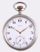 Doxa zsebóra fém tokkal, szép állapotban, jelzett, működik d: 50 mm