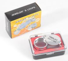 Ékszerész lupé, 30x, eredeti dobozában