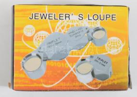Ékszerész lupé, 30x, eredeti dobozában
