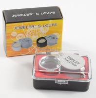 Ékszerész lupé, 30x, eredeti dobozában