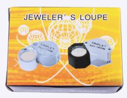 Ékszerész lupé, 30x, eredeti dobozában