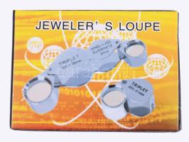 Ékszerész lupé, 30x, eredeti dobozában