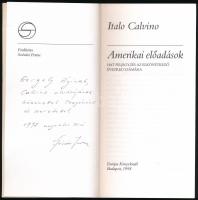 Italo Calvino: Amerikai előadások. Ford.: Szénási Ferenc. Mérleg sorozat. A fordító, Szénási Ferenc ...