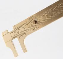 Réz ékszermérő, h: 10 cm