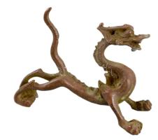 Kínai sárkány figura, 8x5,5 cm