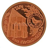 Máté István (1952-) 1988. "Tápé 850. évfordulójára / Thapay 1138 - Tápé 1988" kétoldalas, bronz emlékérem (42,5mm) T:AU