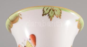 Herendi Viktória mintás váza. Jelzett, hibátlan, m: 12,5 cm