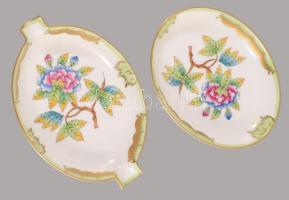 Herendi VBO mintás tálka és hamuzó. Jelzett, hibátlan, h: 9-11 cm