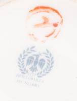 Hollóházi 3 darab dísztárgy, gém, váza, fedeles váza. Jelzett, hibátlan, m: 20,5 cm