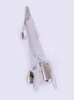 Stilizált tacskó figurás fém késtámasz szett, 6 darab, h: 9 cm