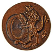 Kő Pál (1941-2020) 1989. "Qualitas Galéria 1052 Bécsi utca 2. T:1184-438" kétoldalas öntött bronz névjegyérem eredeti tokban Szign.:KŐ (51mm) T:AU