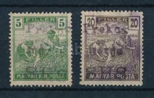 Lendvavásárhely 1919 2 klf bélyeg Bodor vizsgálójellel