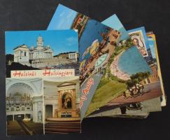 200 db MODERN használatlan, színes külföldi város képeslap / 200 MODERN unused foreign color town-view postcards