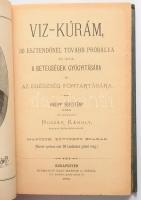 Víz-kúrám, 30 esztendőnél tovább próbálva és írva a betegségek gyógyítására és az egészség fönntartására. Kneipp Sebestyén után írta és kiadta Huszár Károly. Bp., 1891, Bagó Márton és Fia. Kiadói egészvászon kötés, kopottas állapotban.