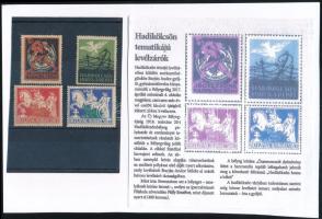 1918 Hadikölcsön sor, 4 db levélzáró + újságcikk