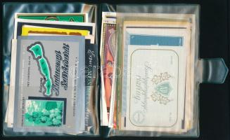 Magyar Állami Pincegazdaság Budafok címkegyűjtemény, különféle bor- és italcímkék, tokban