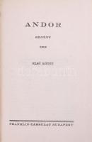Molnár Ferenc 2 műve (3 kötet): Andor. I-II. köt.; Az éhes város. Bp., 1928, Franklin-Társulat. Kiad...