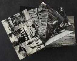 200 db MODERN fekete-fehér magyar város képeslap (Képzőművészeti Alap) / 200 MODERN black and white Hungarian town-view postcards