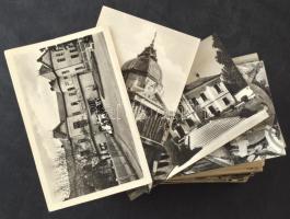 200 db MODERN fekete-fehér magyar város képeslap (Képzőművészeti Alap) / 200 MODERN black and white Hungarian town-view postcards