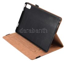 Bőr tablet tok, jó állapotban, 27x18 cm