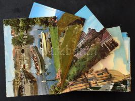200 db MODERN színes külföldi város képeslap / 200 MODERN foreign color town-view postcards