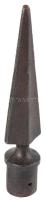 Vas zászlórúd vég, h: 15 cm