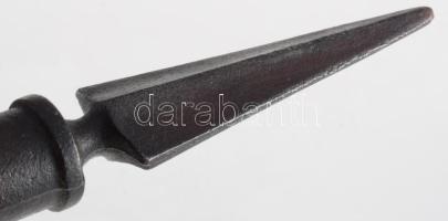 Vas zászlórúd vég, h: 15 cm