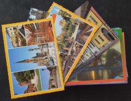 200 db MODERN használatlan, színes magyar város képeslap / 200 MODERN unused Hungarian color town-view postcards