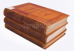 [Tolsztoj, Lev Nyikolajevics] Leo Tolstoi: Auferstehung. I-III. Band. Leipzig, 1900, Eugen Diedrichs, 405+(3) p.; 348+(2) p.; 197+(3) p. Német nyelven. Kiadói egészvászon-kötés, tulajdonosi névbejegyzésekkel (Wittmann Ernő).