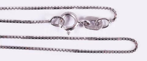 Fehérarany (Au) nyaklánc 14K jelzett 1,11 g, 34 cm