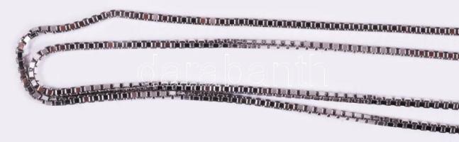 Fehérarany (Au) nyaklánc 14K jelzett 1,11 g, 34 cm