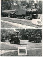 8 db MODERN magyar gőzmozdony, vonat képeslap / 8 MODERN Hungarian locomotive, train postcards