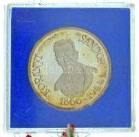 Kiss Nagy András (1930-1997) 1997. "Orvos sor / Korányi Sándor " jelzett Ag emlékérem plombált ÁPV tokban (~11g/0.925/32mm) T:AU (eredetileg PP) patina